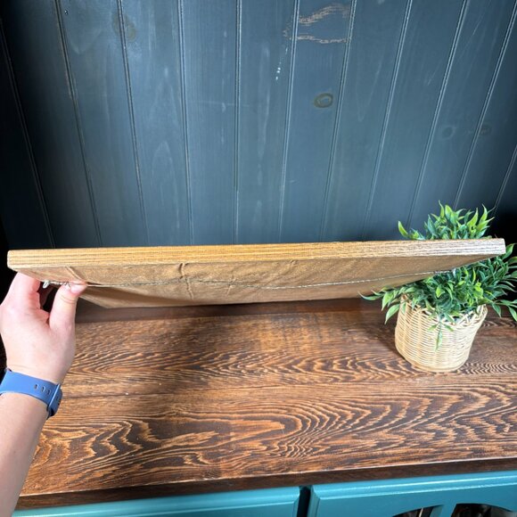 Vintage Christmas Cross Stitch Art Framed Holiday Needlepoint Wall Hanging - Picture 8 of 15